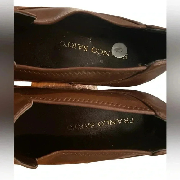 Franco Sarto Brown Square Toe  Heel Pumps Size 9 - Picture 8 of 10